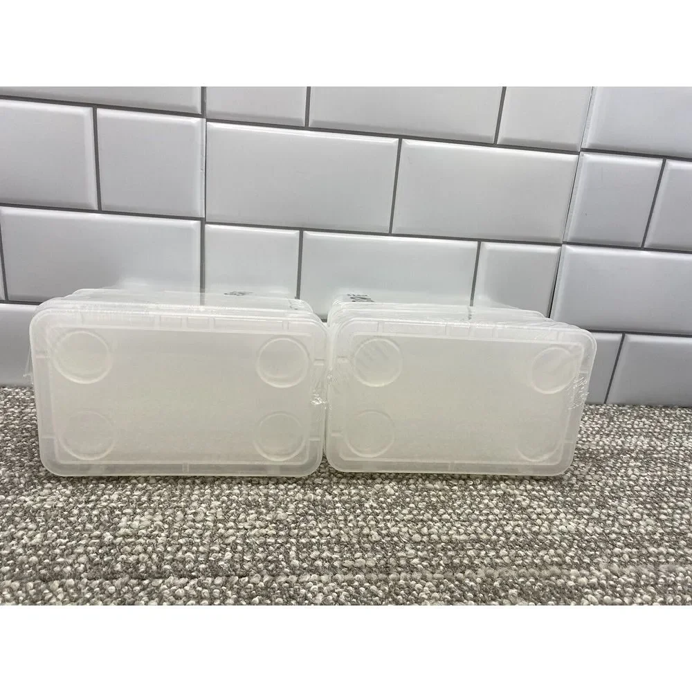 IKEA Storage Containers GLIS 6 In All New Grooved Bottoms For Stacking Office 16